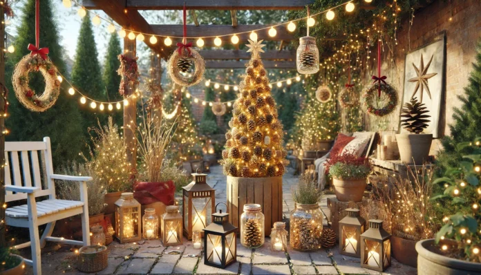 Dicas para decorar jardins para o Natal economizando